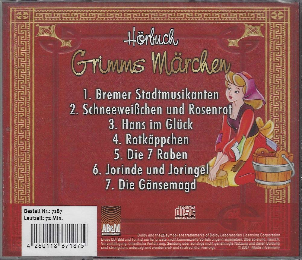 Grimms Märchen 1 [Audio CD]